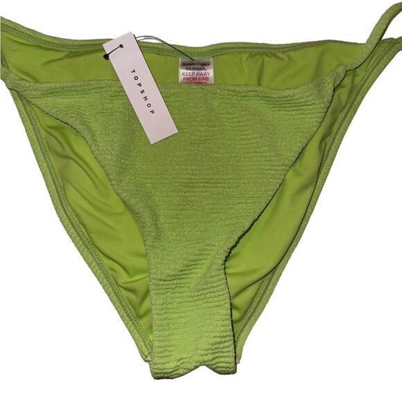 NWT Topshop Neon Green Bikini Bottoms Size 10 - Picture 10 of 10